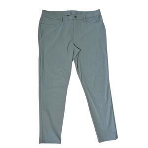 Lululemon Men Pants ABC Slim Fit Sz 34 Mens Pants Warpstreme Stretch Gray